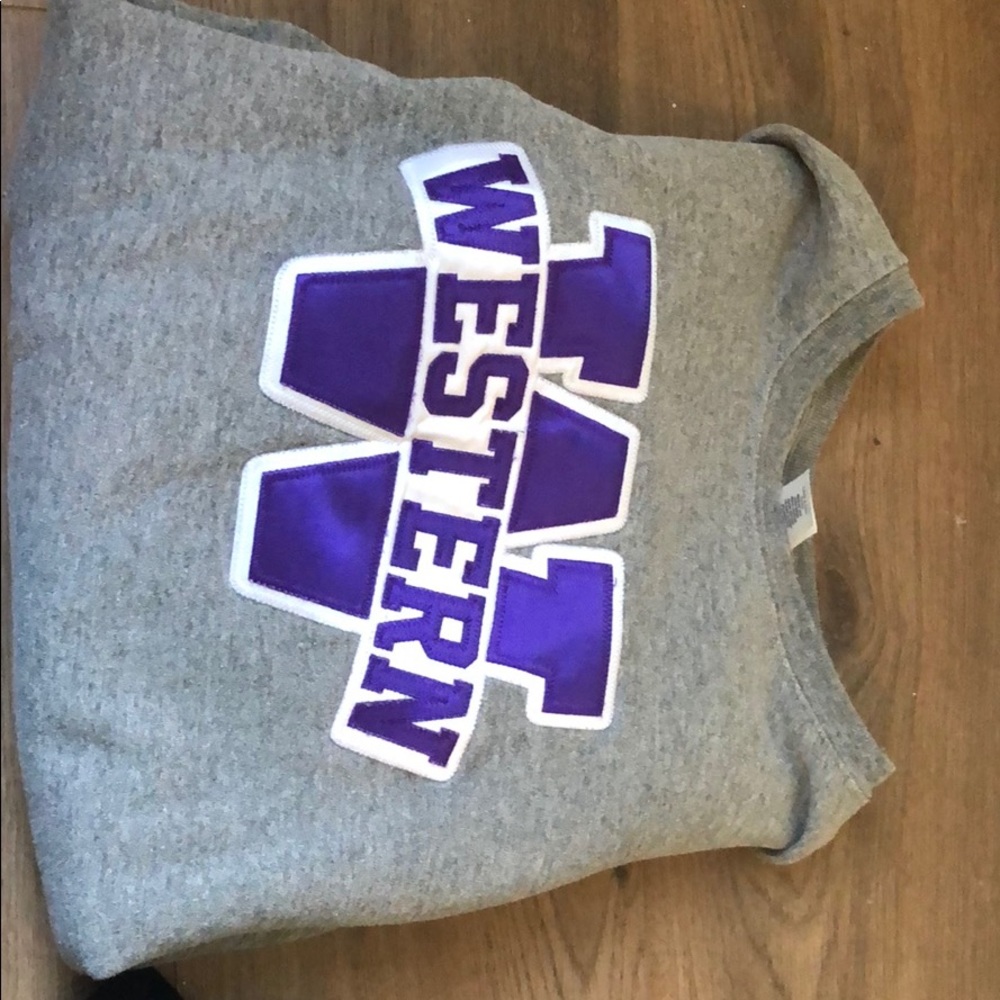 western university crew neck